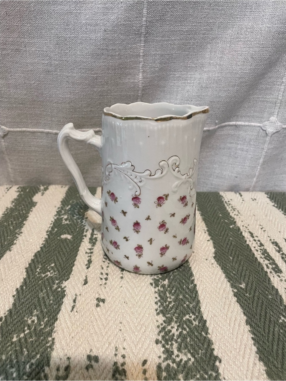 vintage German porcelain creamer.